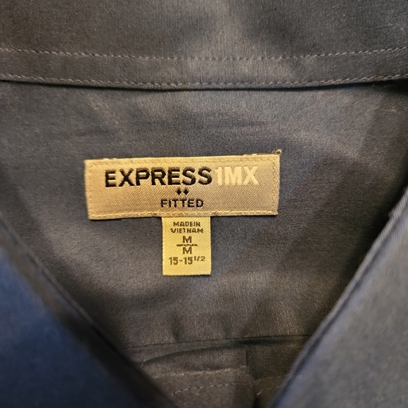 Express 1MX Fitted Shirt Size Med - Picture 2 of 2